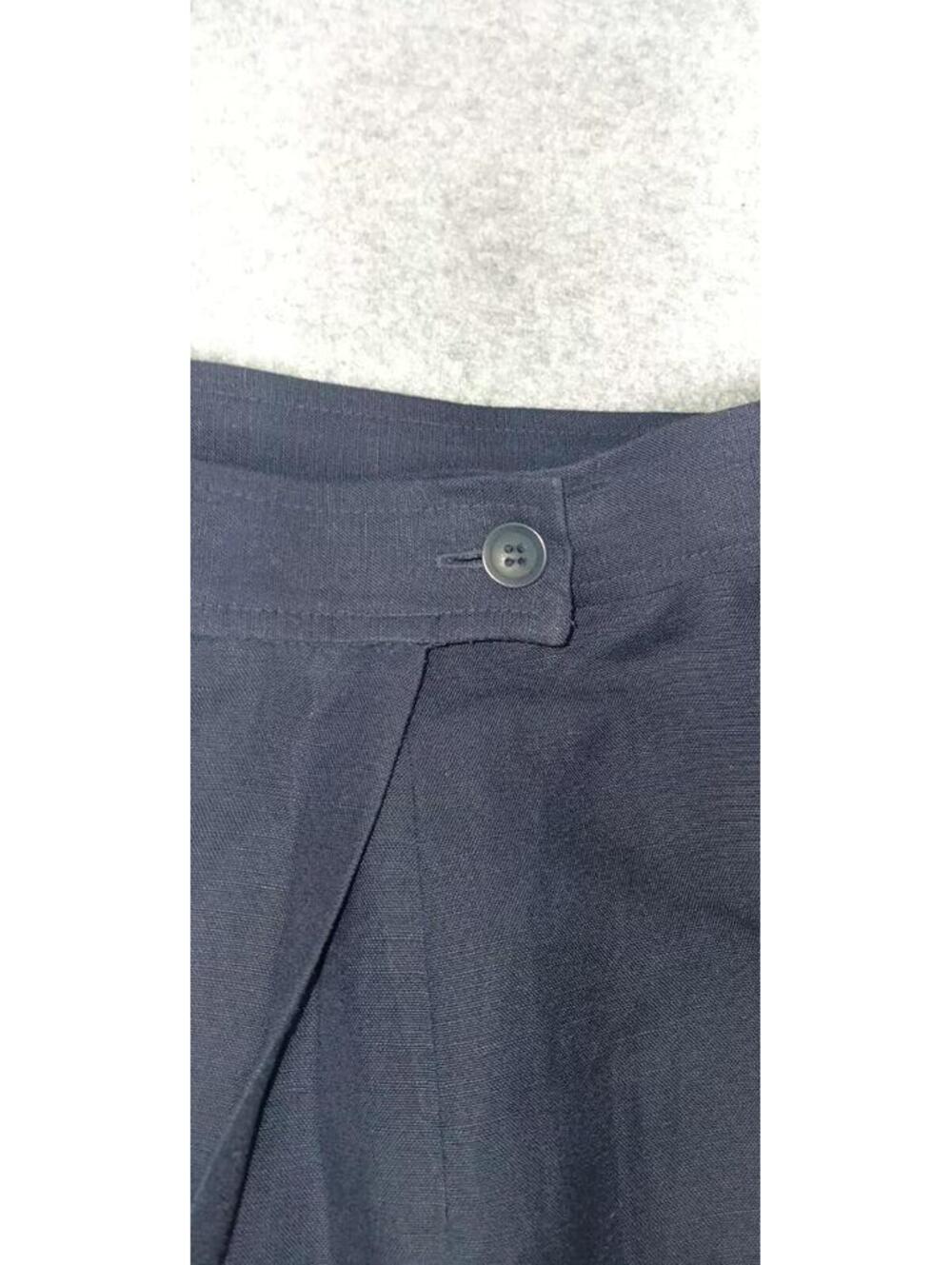 Ann Taylor Linen Blend Maxi Wrap Skirt Womens Size 12 Black Old Money Quiet... - Picture 6 of 7